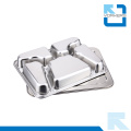 Wholesale Stainless Steel 5 Compartment Butterfly Lunch Plate